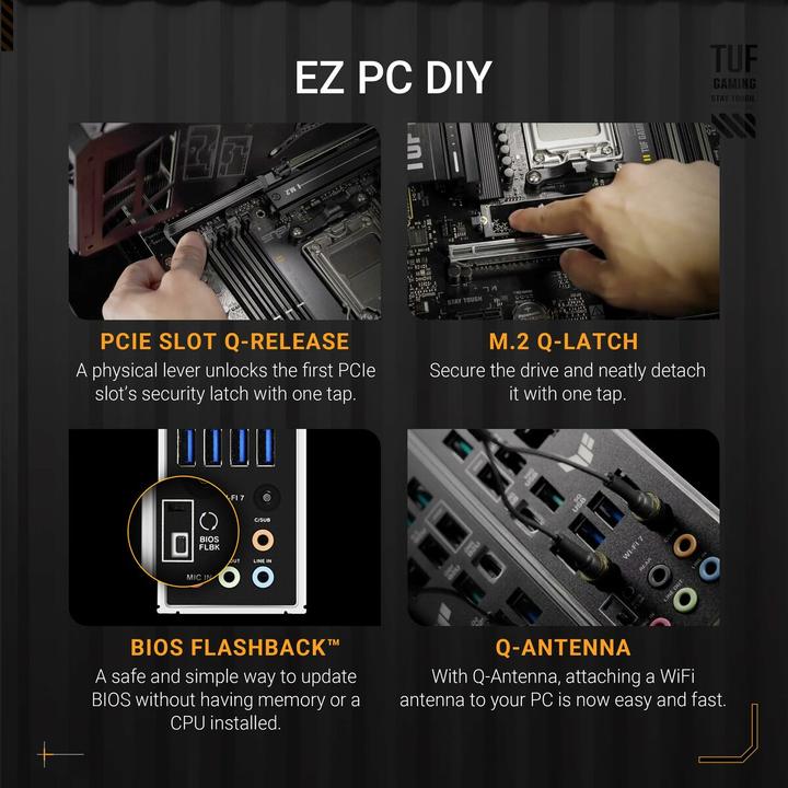 Actual product image ASUS TUF Gaming B850-Plus Wifi (AM5, AMD B850, ATX)