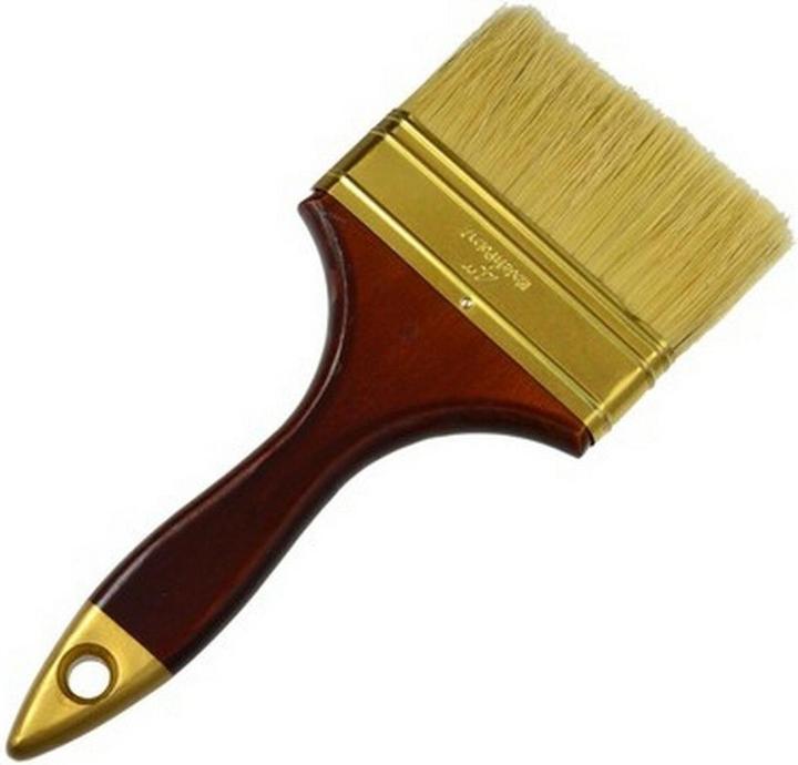 Produktbild GEKO Flachpinsel, 100 mm, Holzstiel (100 mm)