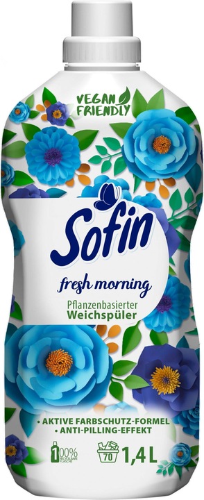 Produktbild Sofin veganer Weichspüler fresh morning (70 Waschgänge, Flüssig)
