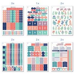 Produktbild Avery Zweckform ZDesign Planungs-Sticker "TRACKER & ORGA" Block in A5, genietet, mit Cover und Rückseite z