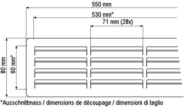 Image du produit Hoju Grille d'aération en acier inoxydable