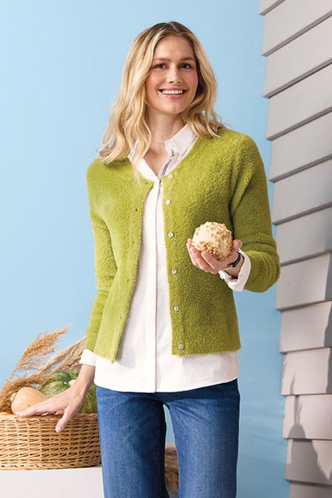 Produktbild Barbara Lebek Damen Flauschcardigan (42)