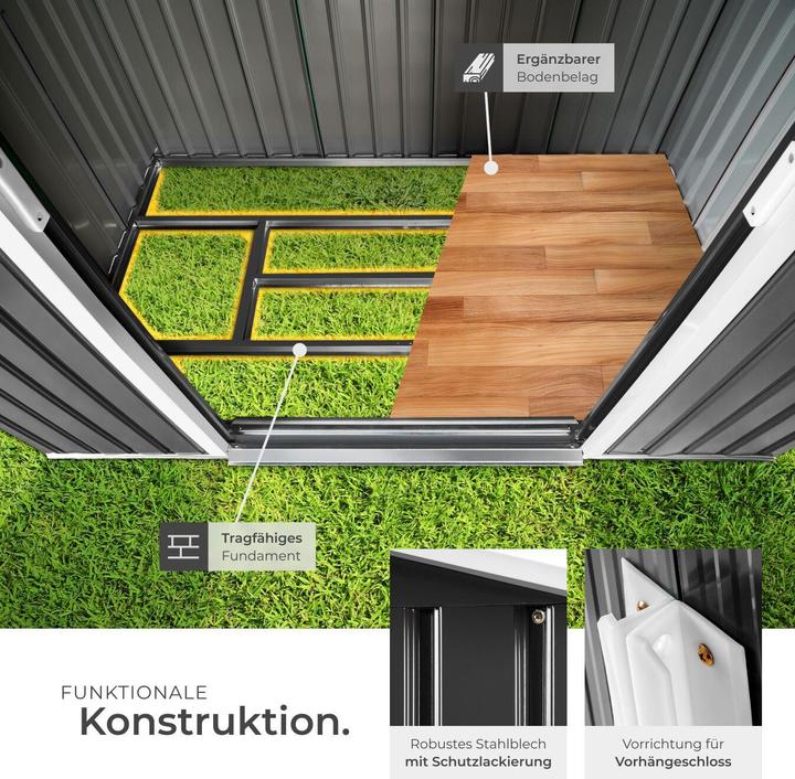 Produktbild tectake Gartenhaus mit Satteldach