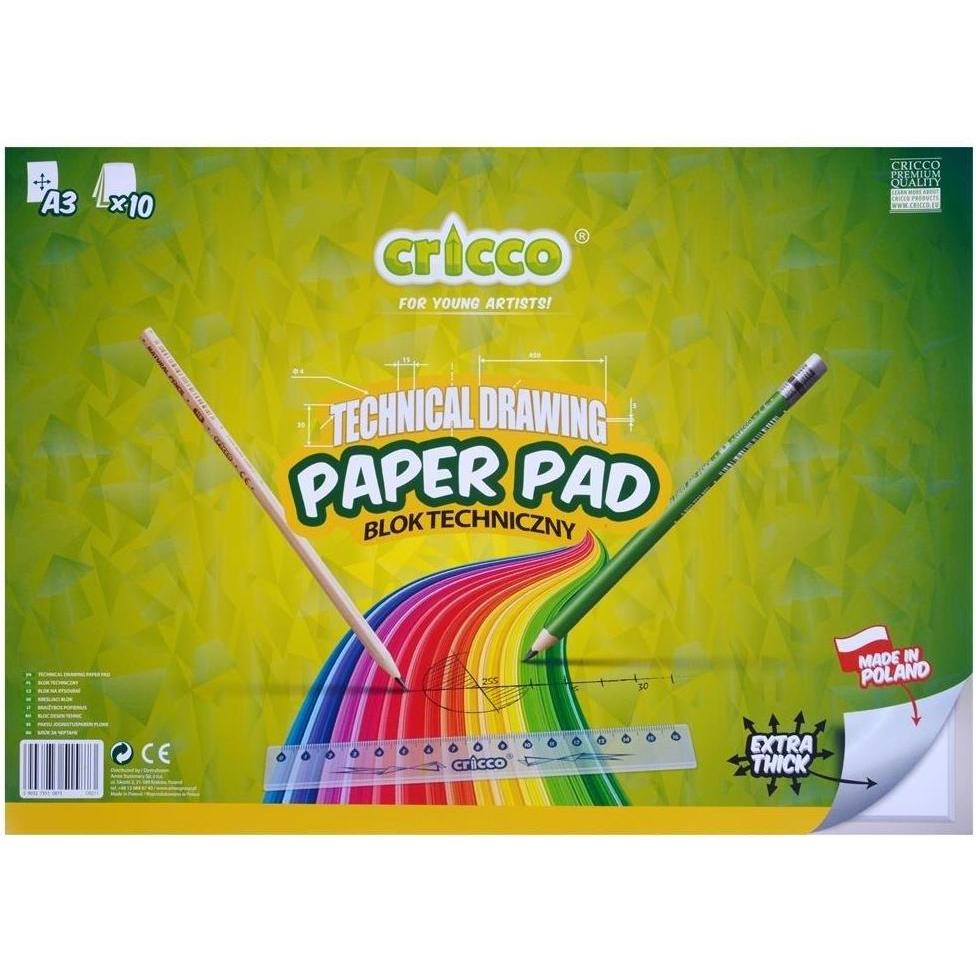 Cricco, Quaderni + Bloc notes, Technischer Block A3/10K weiss (A3)