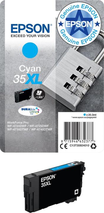 Produktbild Epson 35XL DuraBrite Ultra (C)