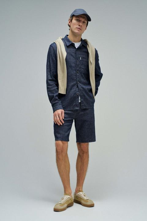 Immagine prodotto Salsa Jeans Leinenhemd Indigo Linen (S)