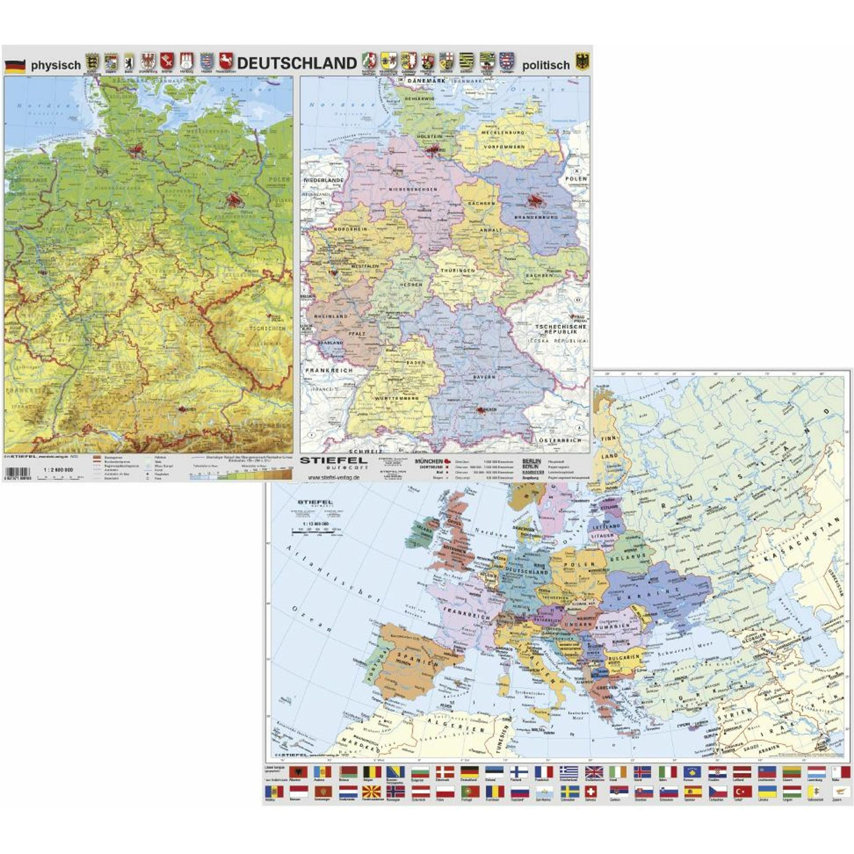 Stiefel Eurocart Stiefel:Deutschland und Europa (54 x 40 cm) (41281451)