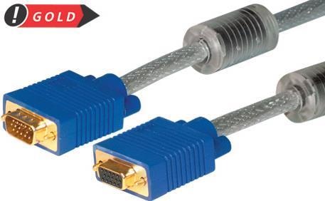 Produktbild Tecline S-VGA Monitorkabel High Quality, vergoldet, 15pol HD D-Sub St./Bu., 20,0 m Hochwertiges Monitorkabel (20 m, VGA)