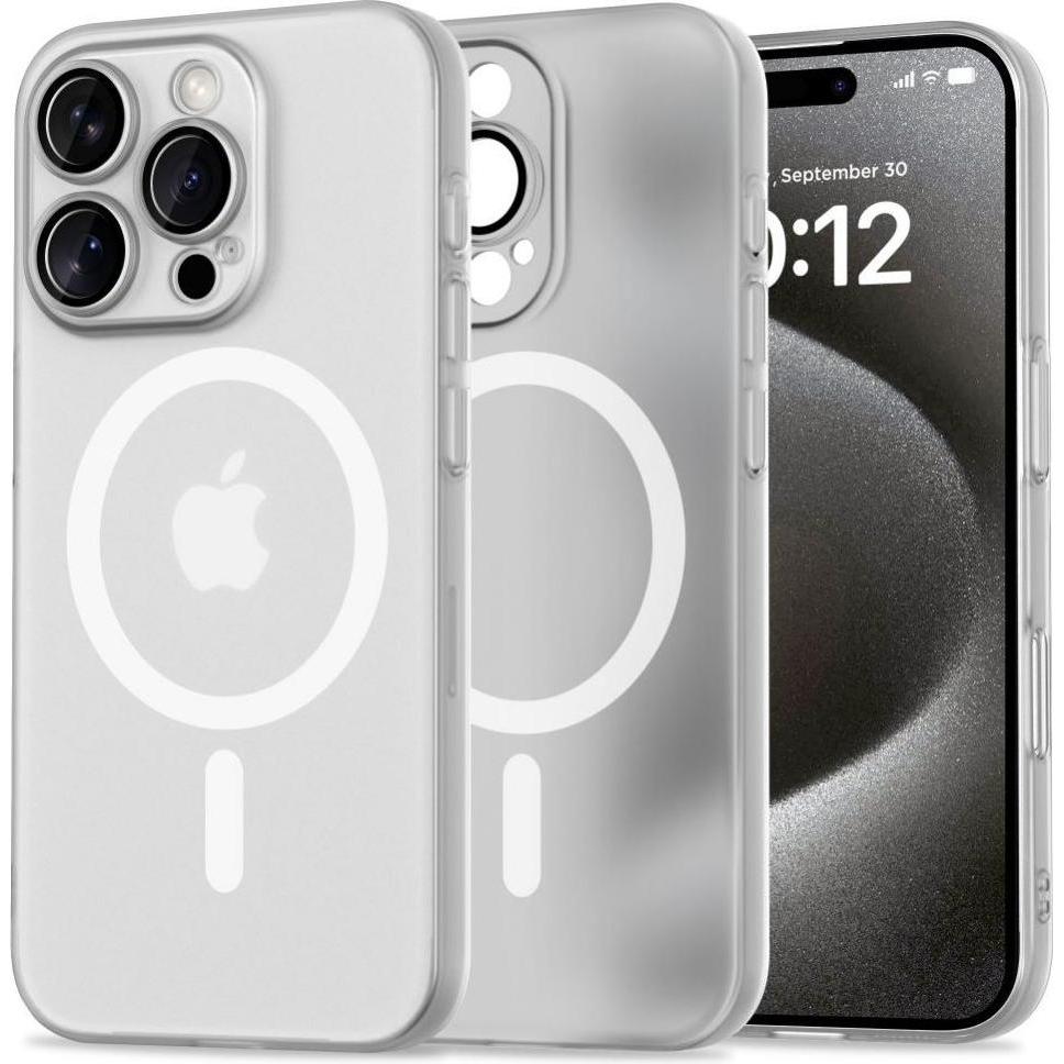 Tech-Protect MagSlim (Apple iPhone 16 Pro), Smartphone Hülle, Weiss