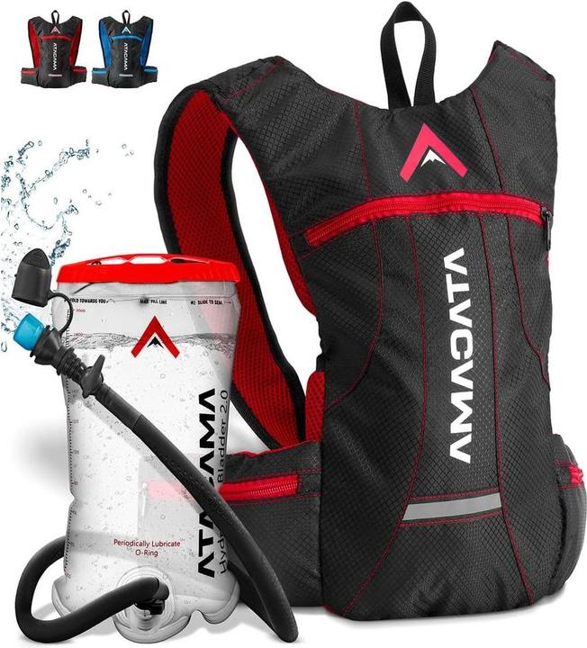Image du produit Atacama Backpack mit Trinkblase rot (2 l)