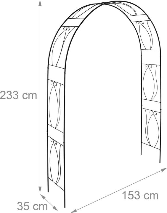 Productafbeelding Relaxdays Rosenbogen (153 cm, 35 cm)