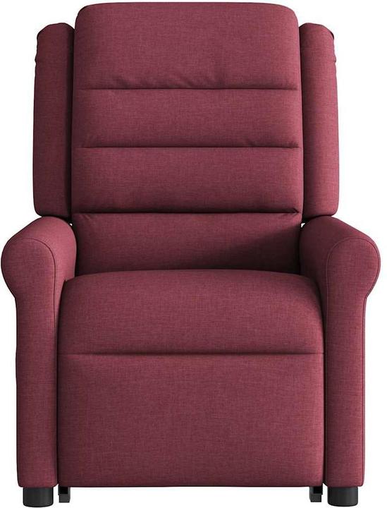 Actual product image VidaXL Massage chair with stand-up aid wine red fabric