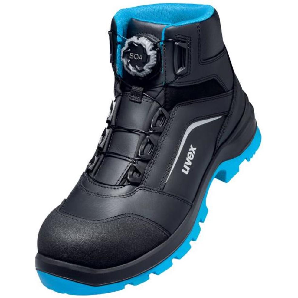 Uvex Safety, Sicherheitsschuhe, 2 xenova Stiefel S3 schwarz, blau Weite 11 Grösse 41 (S3, 41)