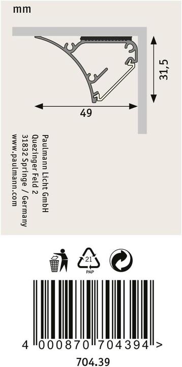 Actual product image Paulmann Corner Profil