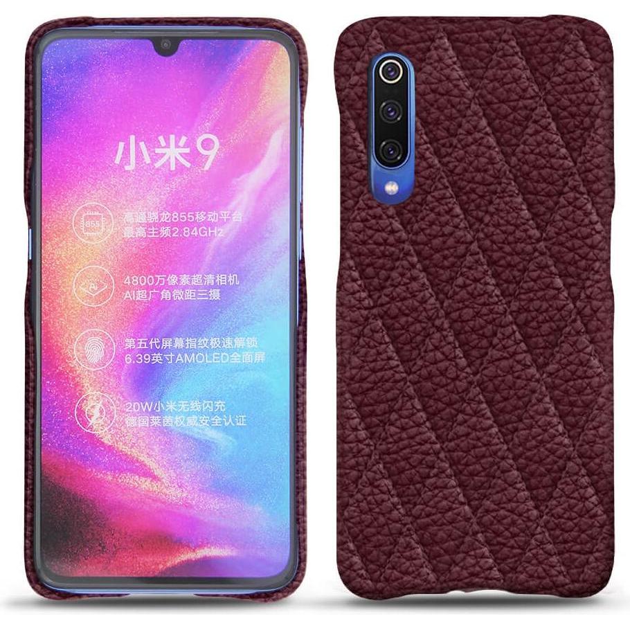 Noreve Lederschutzhülle (Xiaomi Mi 9), Smartphone Hülle, Violett