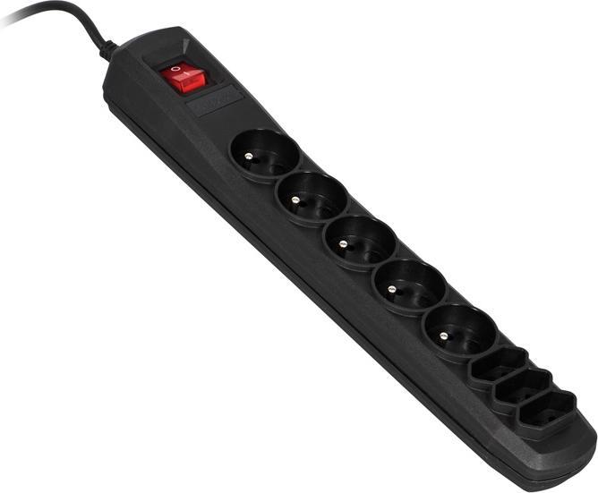 Actual product image Activejet APN-8G/5M-BK power strip su cord (8 x, CEE 7/16, CEE 7/5, 5 m)