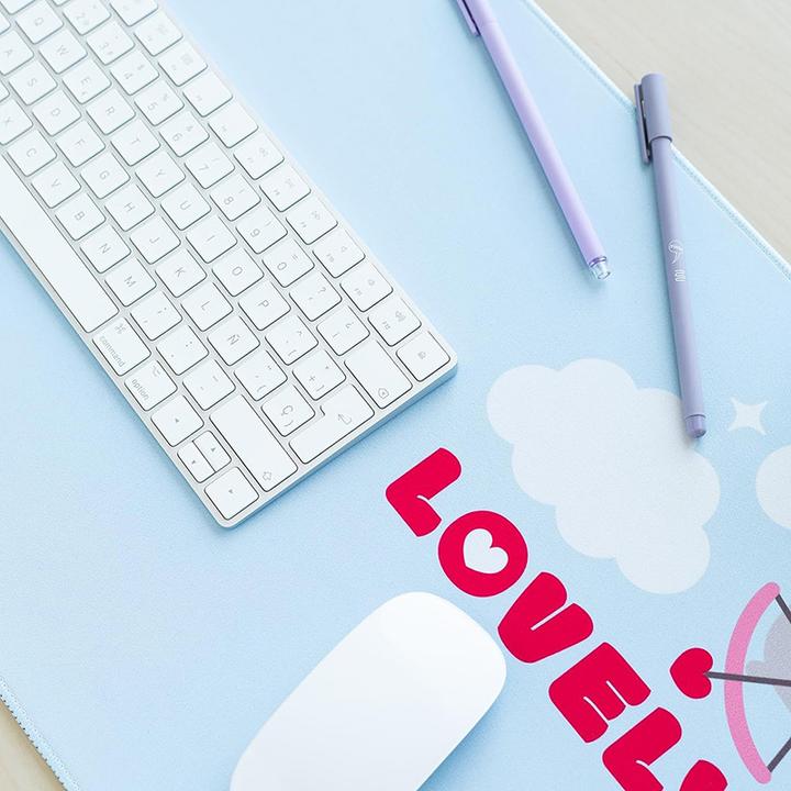 Actual product image Pusheen Gaming Mousepad XXL Cat Gaming Mousepad XXL non-slip and water-repellent Mousepad Large (XXL)