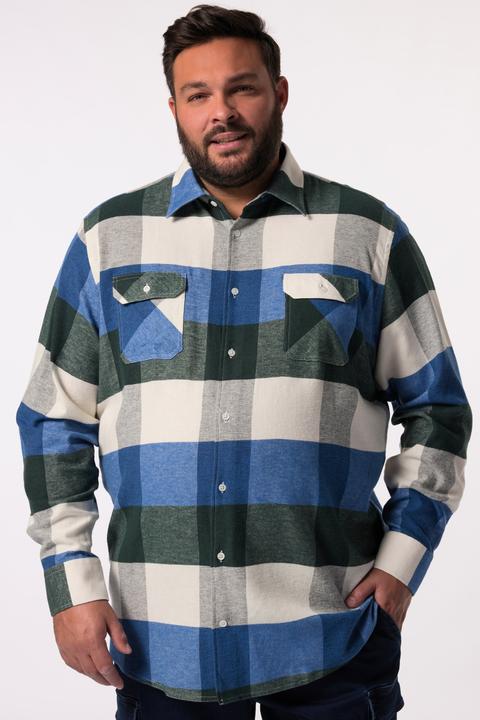 Produktbild Men+ Karo-Flanellhemd, Langarm, Kentkragen, Comfort Fit (4XL)