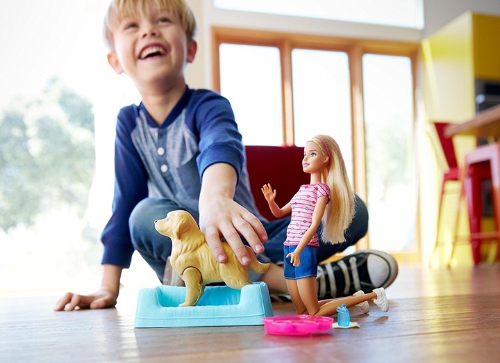 Image du produit Barbie chien mère, chiot poupée