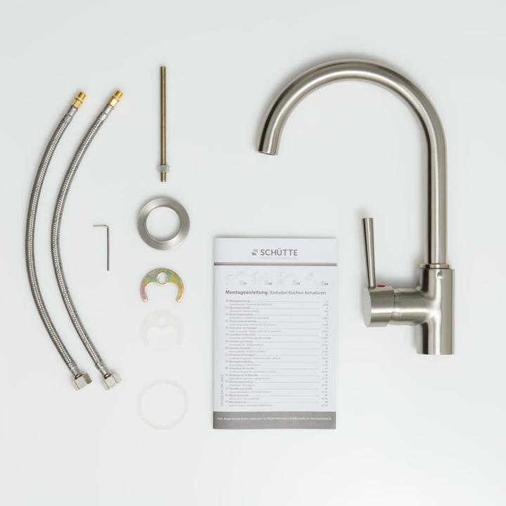Actual product image NoName Kitchen tap CORNWALL sink mixer stainless steel look swivelling 79126