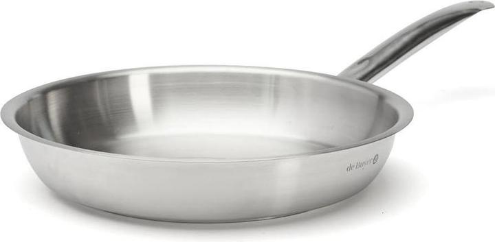 Actual product image de Buyer PRIM'APPETY frying pan Ø28cm, induction (Frying pan, Stainless steel, 28 x 5.55 cm)