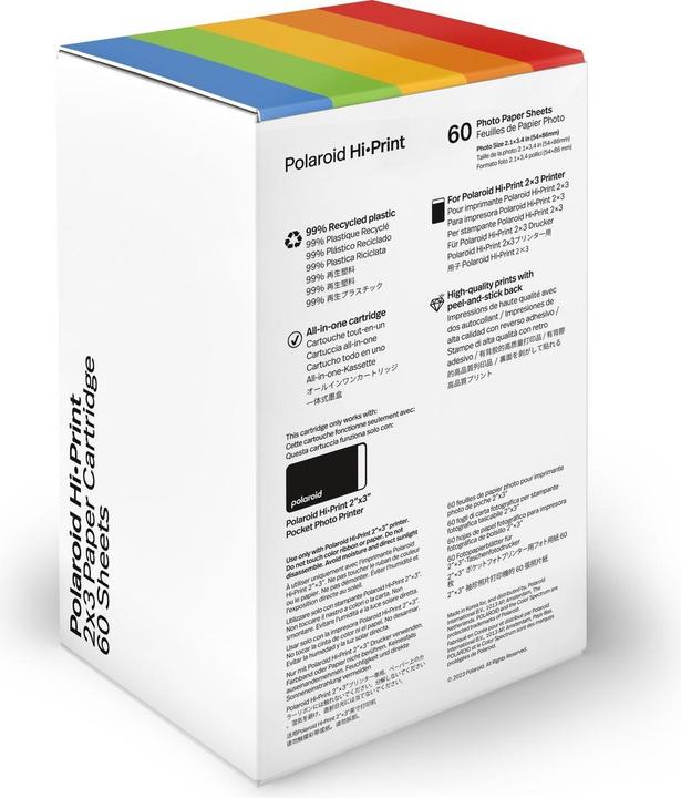 Immagine prodotto Polaroid Cartuccia di carta Hi-Print 2x3
