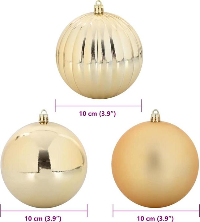 Actual product image vidaXL Weihnachtskugeln (15x)