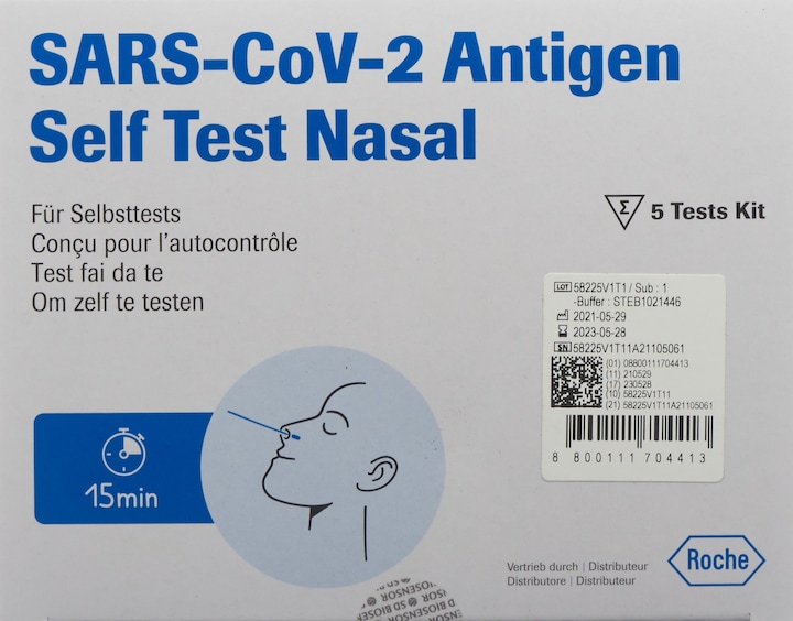 Actual product image Roche SARS CoV-2 Antigen Patient Nasal (5 x)