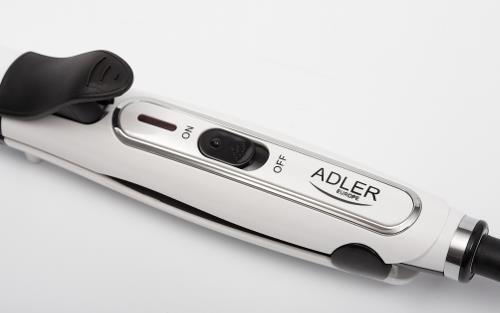 Actual product image Adler Hair straightener Warranty 24 months, Ceramic heating system, 50 W, White