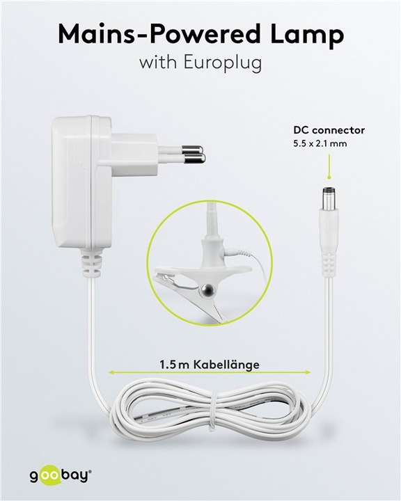 Produktbild Goobay LED-Klemm-Lupenleuchte, 6 W