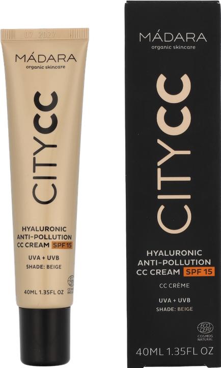 Produktbild Madara Anti Pollution CC Cream LSF 15 BEIGE - "Getönte Tagescreme mit Lichtschutzfaktor* (Beige)