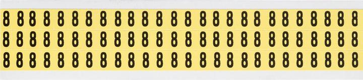 Actual product image Brady 3410-8, B-499, black on yellow, 9 x 13mm, number 8, character height 8mm(25 K. á 78 E.)
