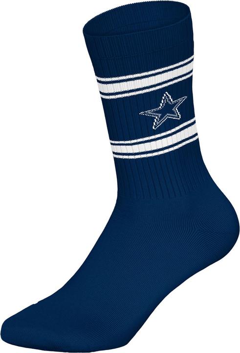 Actual product image Barefoot Dallas Cowboys 3pk Crew Socks 43-46 (pack of 3, 43 - 46)