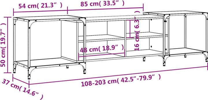 Produktbild vidaXL TV-Schrank (203 x 37 x 50 cm)