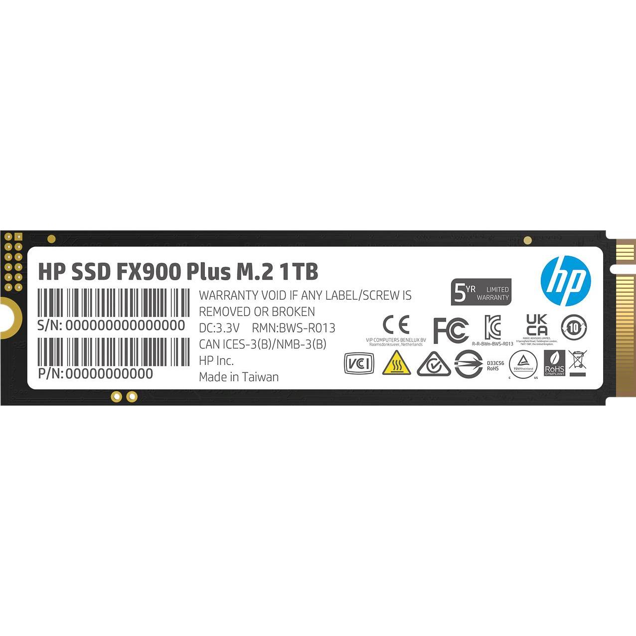 HP SSD FX900 PLUS 1TB (1000 GB, M.2 2280), SSD