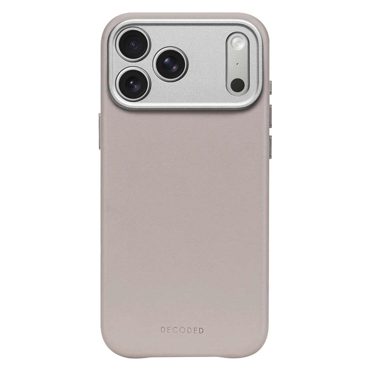 Decoded Leather Backcover (Apple IPhone 17 Pro), Smartphonehoes, Bruin