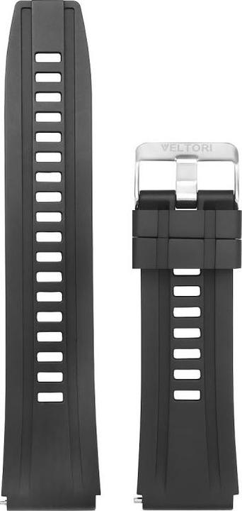 Monroe Pasek do Smartwatcha Męskiego VELTORI VT100 22mm VTP100 (22 mm, Silicone, Stainless steel)