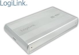 Actual product image LogiLink Hard drive enclosure 3.5" S-ATA USB 3.0 aluminium, silver (3.5")
