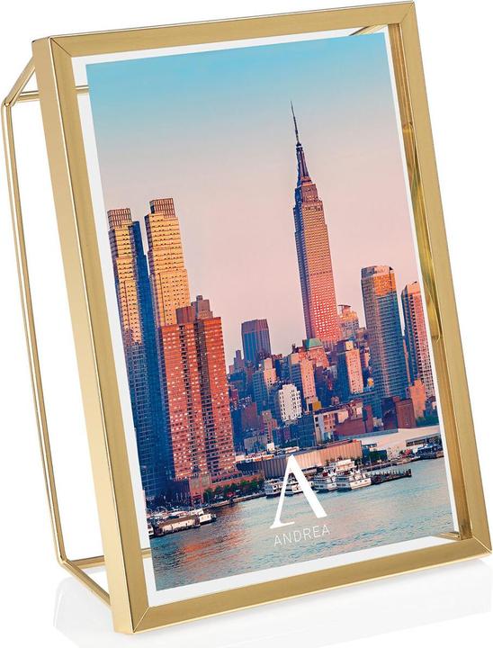 Produktbild Andrea Goldfarbener Fotorahmen 15x20 cm mit 3D-Effekt (15 x 20 cm)