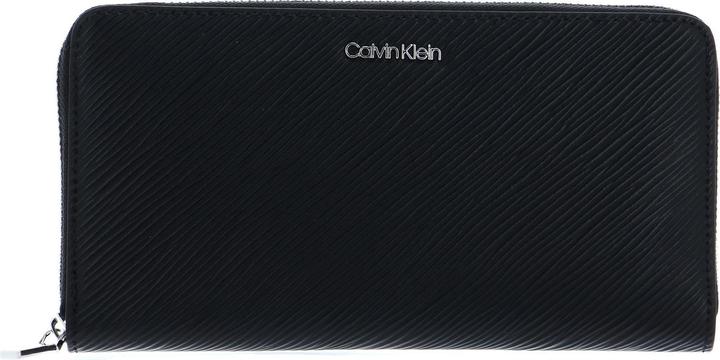 Actual product image Calvin Klein CK Elevated Zip Around Wallet Saffiano