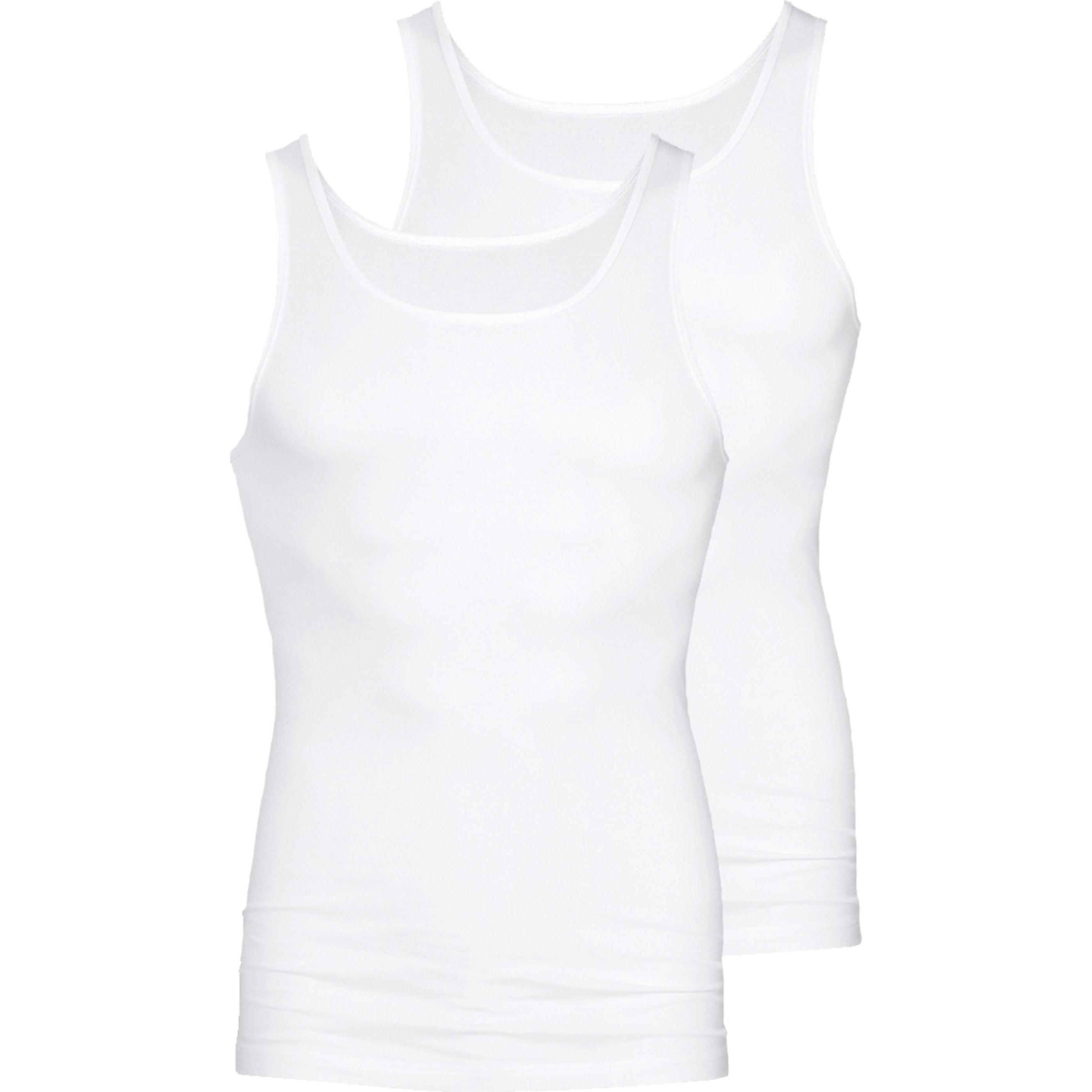 Mey, Herren, Shirt, 2er Pack Software Athletic-Shirt, Weiss, (L)