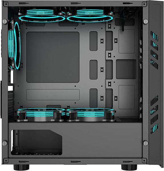Actual product image Aigo Black Technology Mini Micro-ATX computer case (black) (mATX)