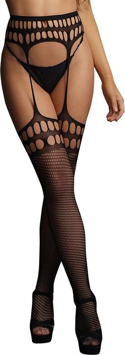 Produktbild Le Désir Garterbelt stockings with open design - O/S (One Size)