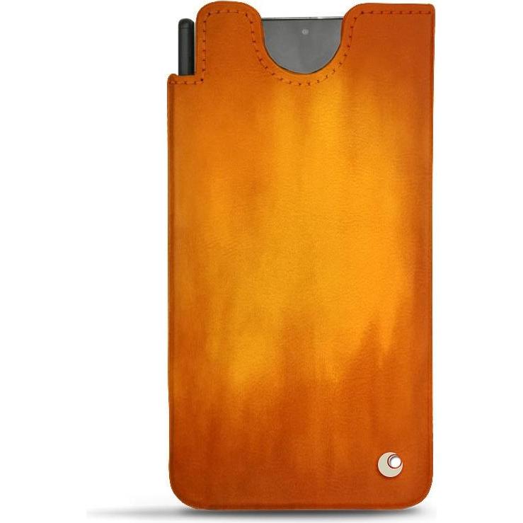 Noreve Lederschutzhülle (Samsung Galaxy S21 Ultra), Smartphone Hülle, Orange