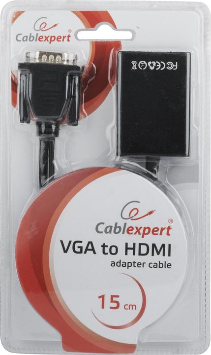 Immagine prodotto Gembird A-VGA-HDMI-01 Interfaccia/adattatore per cavo HDMI 19 pin nero (VGA, 4.40 cm)