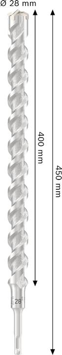 Produktbild Bosch Hausgeräte HammerbohrerPRO SDSplus-5X 28x400x450mm 2608707242 (28 mm)