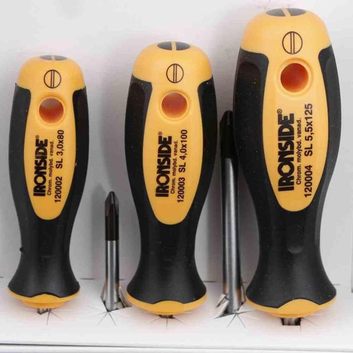 Produktbild Ironside Schraubendreher-Set 5-teilig 2500 2-Komponenten-Griff Chrom-Vanadium-Stahl