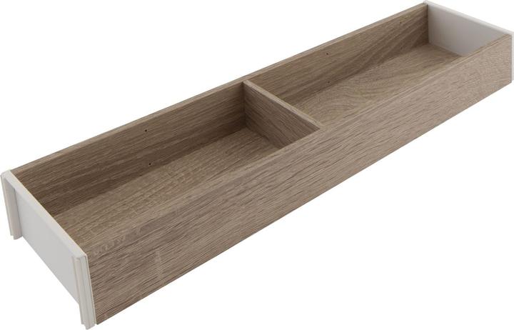Actual product image Blum Ambia-Line drawer frame narrow - 422x100x50mm, Bardolino oak steel