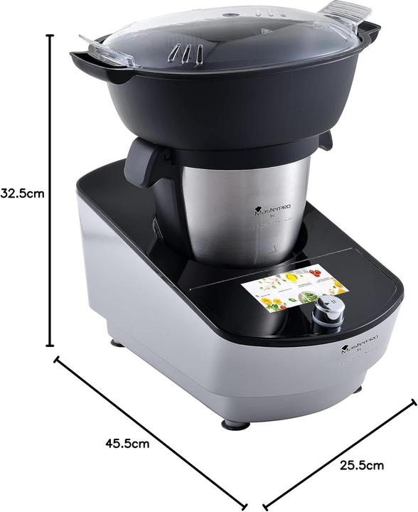 Image du produit MasterPRO Robot multifonction intelligent avec écran tactile couleur, programmes et accessoires (1000 W, 3.50 l)