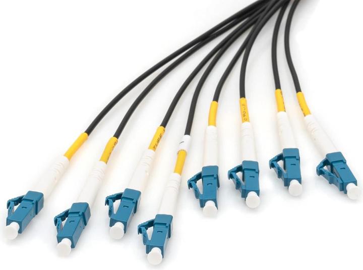 Produktbild Digitus Vorkonfektionierte Glasfaser Universal Breakout Kabel, Multimode OS2, 12 Fasern, LC/UPC - LC/UPC (150 m)